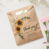 Bloemgroen Zonnebloem Script Vrijgezellenfeest Bedankzakje (Gezegeld)