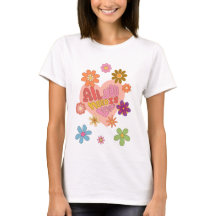 Bloemhart '70-'All You Need Is Love' Cute Grafisch