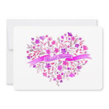 Bloemhart boeket bloem vrijgezellenfeest uitnodigi