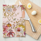 Bloemhart botanisch theedoek (Quarter Fold)