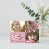 bloemhart briefkaart (Staand voorkant)