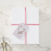 Bloemhart cadeaukaartje cadeaulabel (Met Touw)