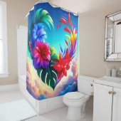 Bloemhart Douchegordijn (In situ)