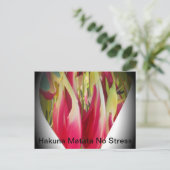 Bloemhart Kunstprint Briefkaart (Staand voorkant)