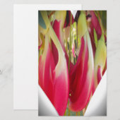 Bloemhart-kunstprint Briefpapier (Voorkant / Achterkant)
