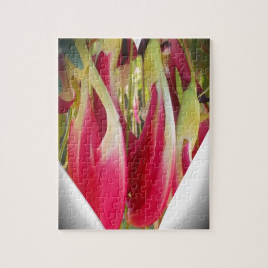 Bloemhart-kunstprint Legpuzzel (Verticaal)