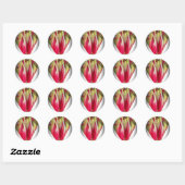 Bloemhart Kunstprint Ronde Sticker (Vel)
