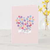 Bloemhart Liefde jij mama Moederdag Kaart (Gele Bloem)