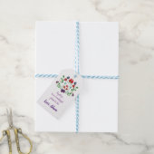 Bloemhart met citaat cadeaulabel (Met Touw)