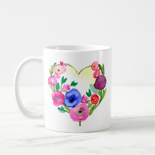 Bloemhart met Dochter Quote Koffiemok