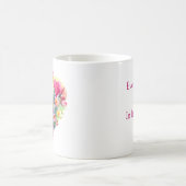 Bloemhart met inspirerende quote koffiemok (Center)