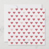 Bloemhart met ringen – Wees mijn eeuwige Valentijn Feestdagenkaart (Achterkant)