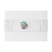 Bloemhart Mexicaanse bruiloft Uitnodigingen Wikkel (Achterkant Voorbeeld)