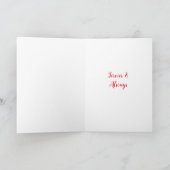 Bloemhart Romantisch Gepersonaliseerd Valentijnsda Feestdagen Kaart (Binnen)