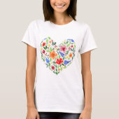 Bloemhart T-shirt (Voorkant)
