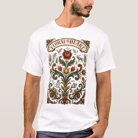 Bloemhart T-shirt (Voorkant)