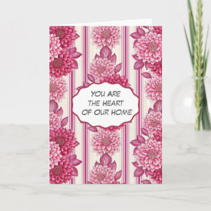 Bloemhart van ons thuis kaart