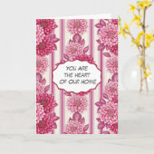 Bloemhart van ons thuis kaart (Gele Bloem)