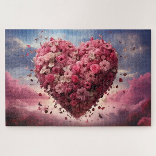 Bloemhart & Vlinder Legpuzzel (Horizontaal)