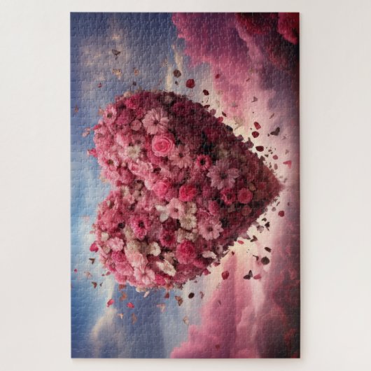 Bloemhart & Vlinder Legpuzzel (Verticaal)