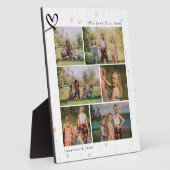 Bloemhart Wij houden van jou Abuela Moeder Fotocol Fotoplaat (Zijkant)