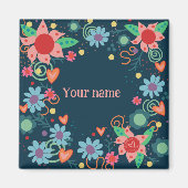  bloemharten Gepersonaliseerd inspiratie Magneet (Voorkant)