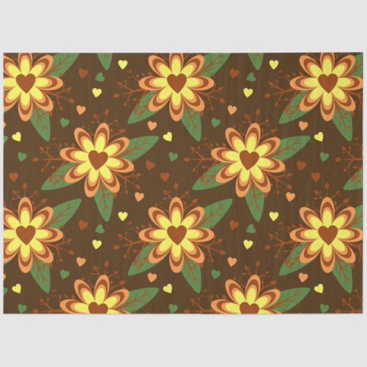 bloemharten tissuepapier (Voorkant)