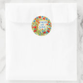Bloemhartens VERSEGELD MET LIEFDE Ronde Sticker (Tas)