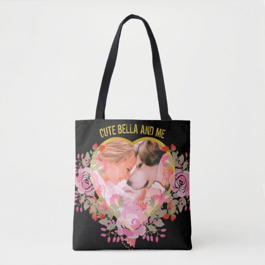 Bloemhartje foto Cherished Memories Tote Bag (Voorkant)