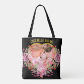 Bloemhartje foto Cherished Memories Tote Bag (Achterkant)