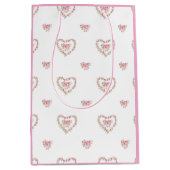 Bloemhartjes Valentijnsdag Medium Cadeauzakje (Voorkant)