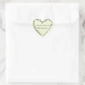 Bloemhartkrans Bibliotheek Hart Sticker (Tas)
