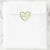 Bloemhartkrans Bibliotheek Hart Sticker (Tas)