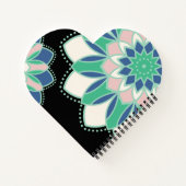 Bloemhartmandala Notitieboek (Achterkant)