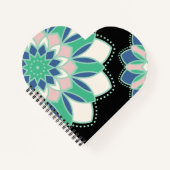 Bloemhartmandala Notitieboek (Voorkant)