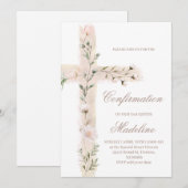 Bloemheilig kruis bevestiging kaart (Voorkant / Achterkant)