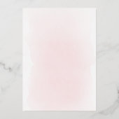 Bloemheilig Kruis Doop Folie Uitnodiging (Achterkant)