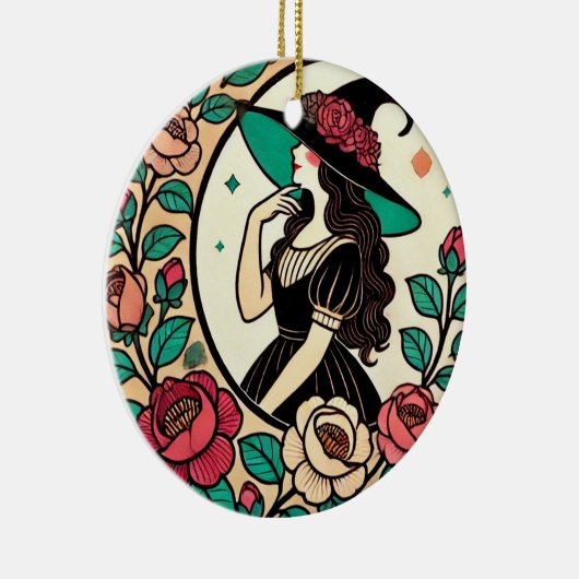 Bloemheks Keramisch Ornament (Rechts)