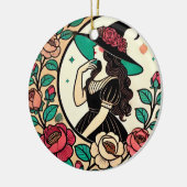 Bloemheks Keramisch Ornament (Links)