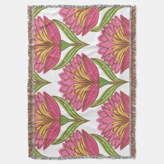 Bloemhelderheid: rood wit . deken (Voorkant Verticaal)