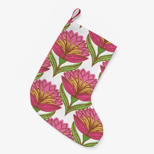 Bloemhelderheid: rood wit . kleine kerstsok (Voorkant (Hangend))