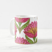 Bloemhelderheid: rood wit . koffiemok (Voorkant links)