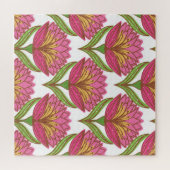 Bloemhelderheid: rood wit . legpuzzel (Horizontaal)