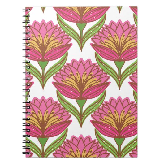 Bloemhelderheid: rood wit . notitieboek (Voorkant)