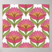 Bloemhelderheid: rood wit . poster (Voorkant)