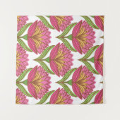 Bloemhelderheid: rood wit . wandkleed (Voorkant (horizontaal))