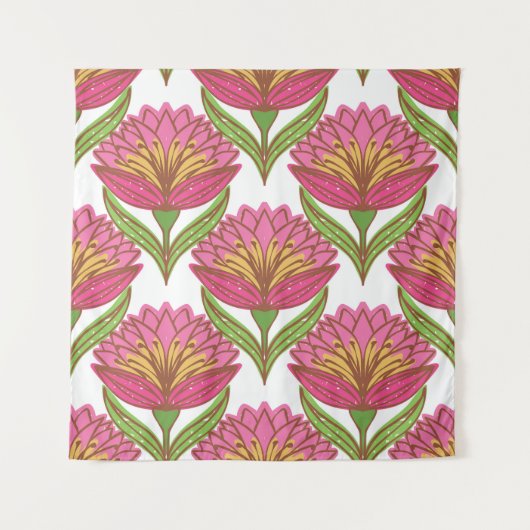 Bloemhelderheid: rood wit . wandkleed (Voorkant)