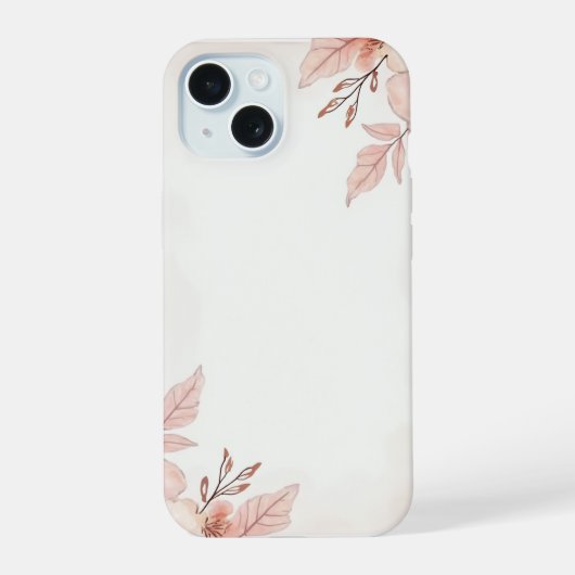 bloemhoes iPhone 15 case (Achterkant)