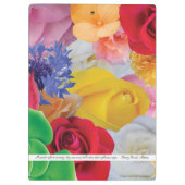 Bloemhoes voor leraren - Klembord (Achterkant)