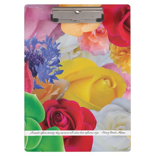 Bloemhoes voor leraren - Klembord (Voorkant)